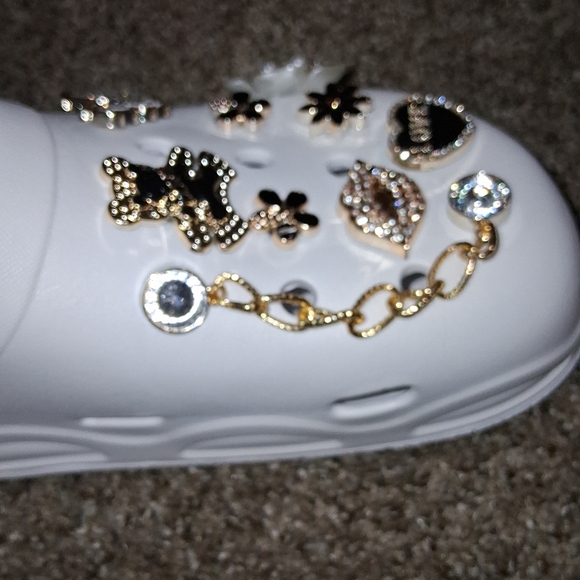 NEW WHITE BLING Imitation Croc - Picture 10 of 15